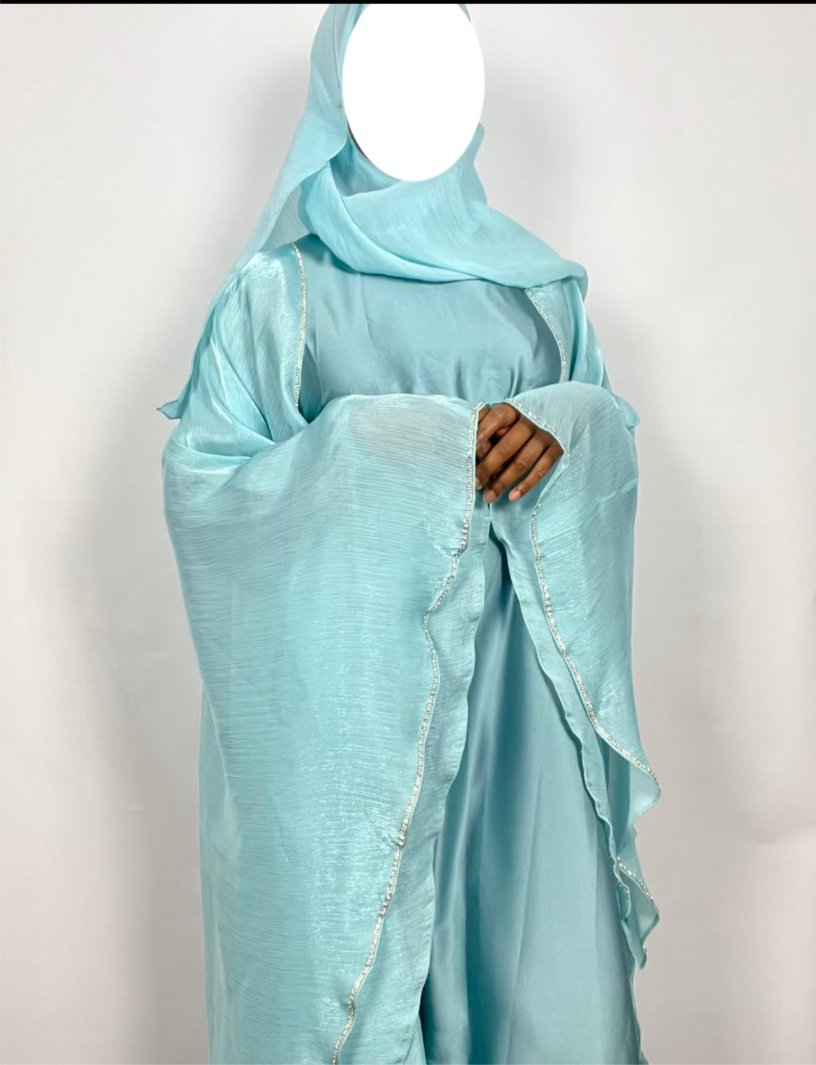 Nayrah Abaya- Seafoam blue