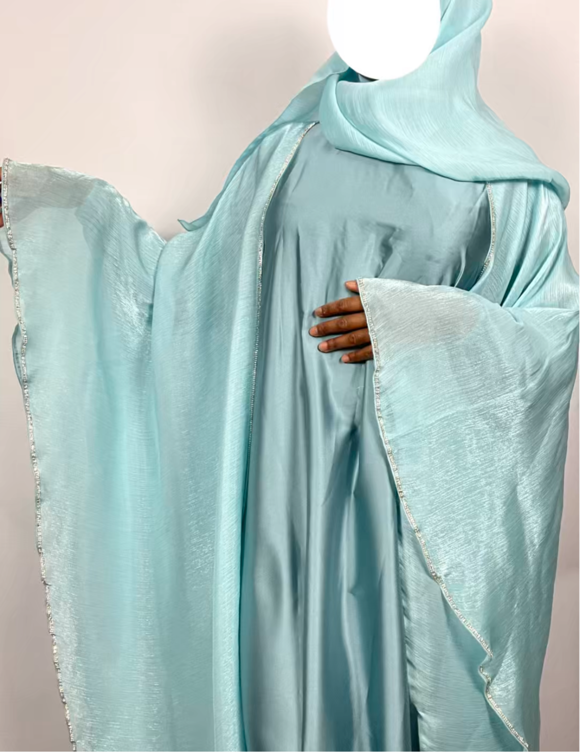 Nayrah Abaya- Seafoam blue
