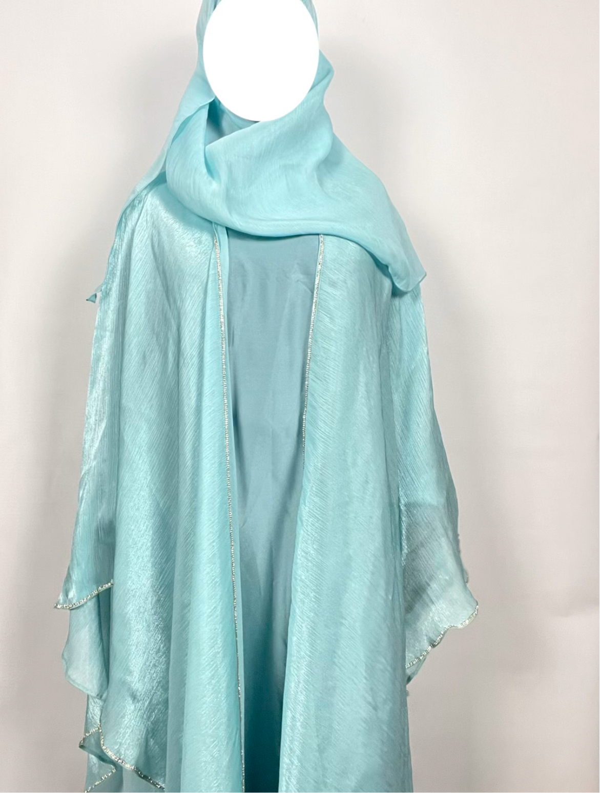 Nayrah Abaya- Seafoam blue