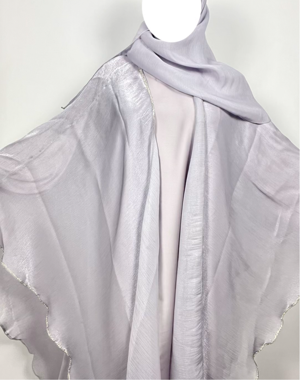 Nayrah Abaya- Pearl Grey