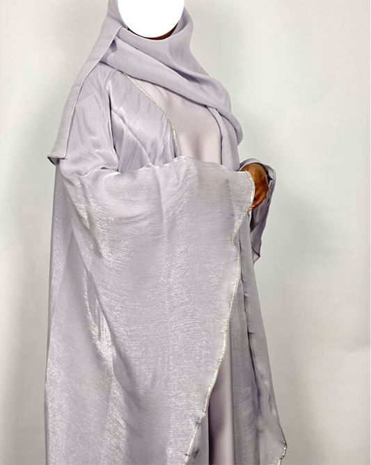 Nayrah Abaya- Pearl Grey