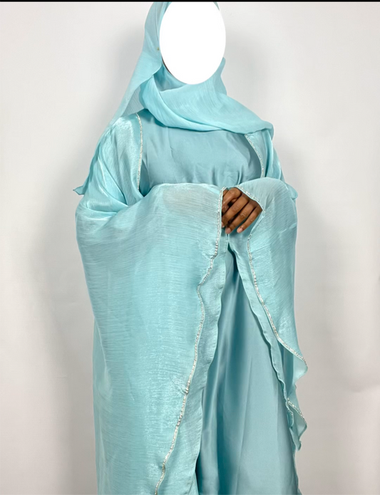 Nayrah Abaya- Seafoam blue